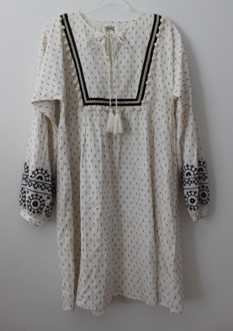 CITRUS By Called To Surf Womens Dress Long Sleeves White Size S Pre-Owned
